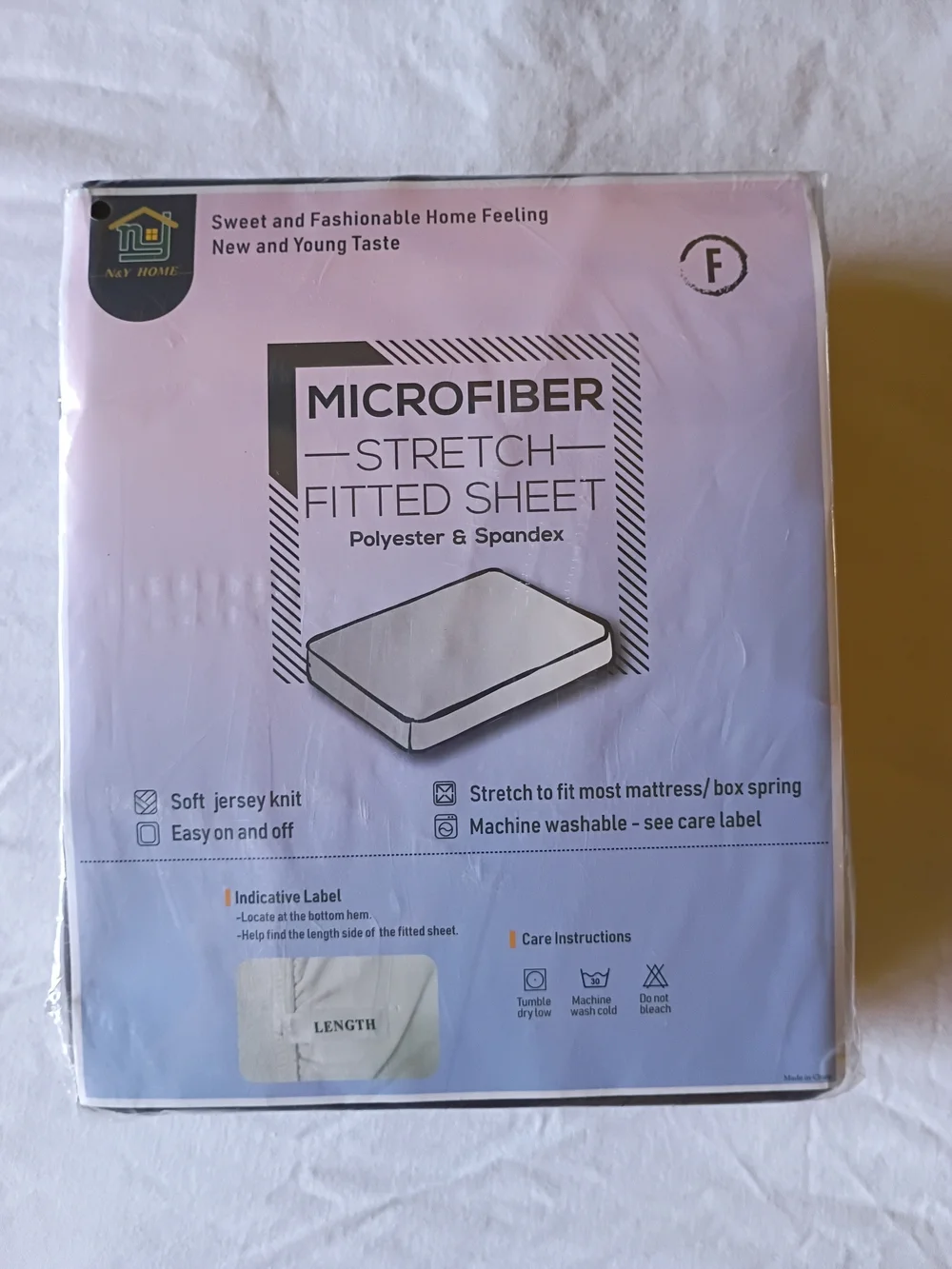 N&Y HOME Full Brown Stretch Jersey Knit Fitted Sheet NWT